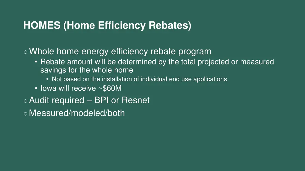 homes home efficiency rebates