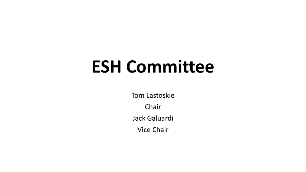 esh committee