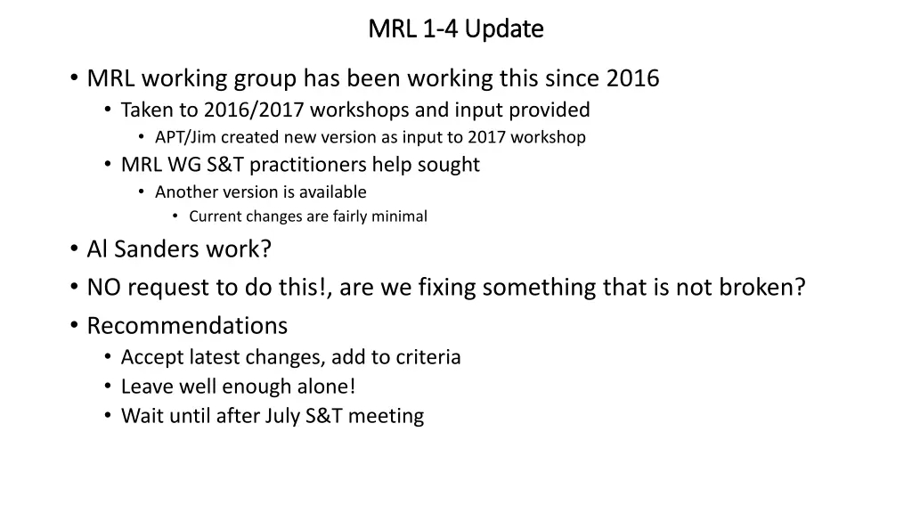 mrl 1 mrl 1 4 update 4 update