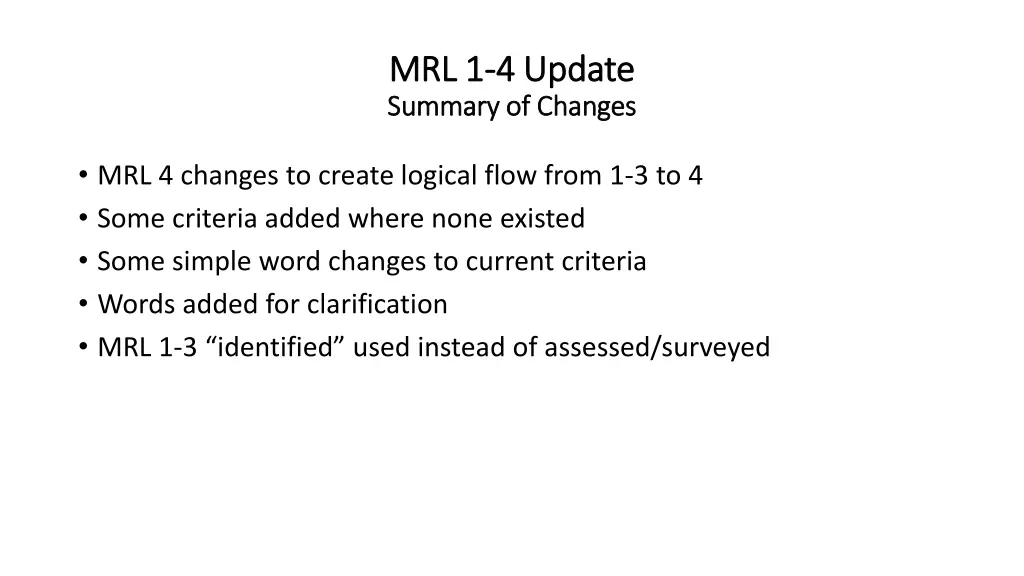 mrl 1 mrl 1 4 update 4 update summary of changes