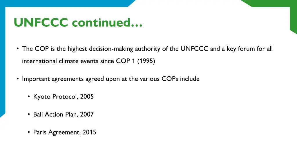 unfccc continued