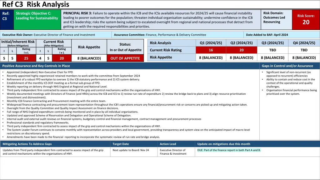 ref c3 risk analysis