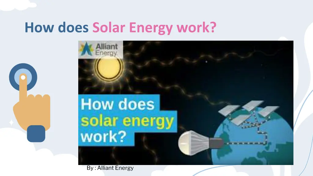 how does solar energy work