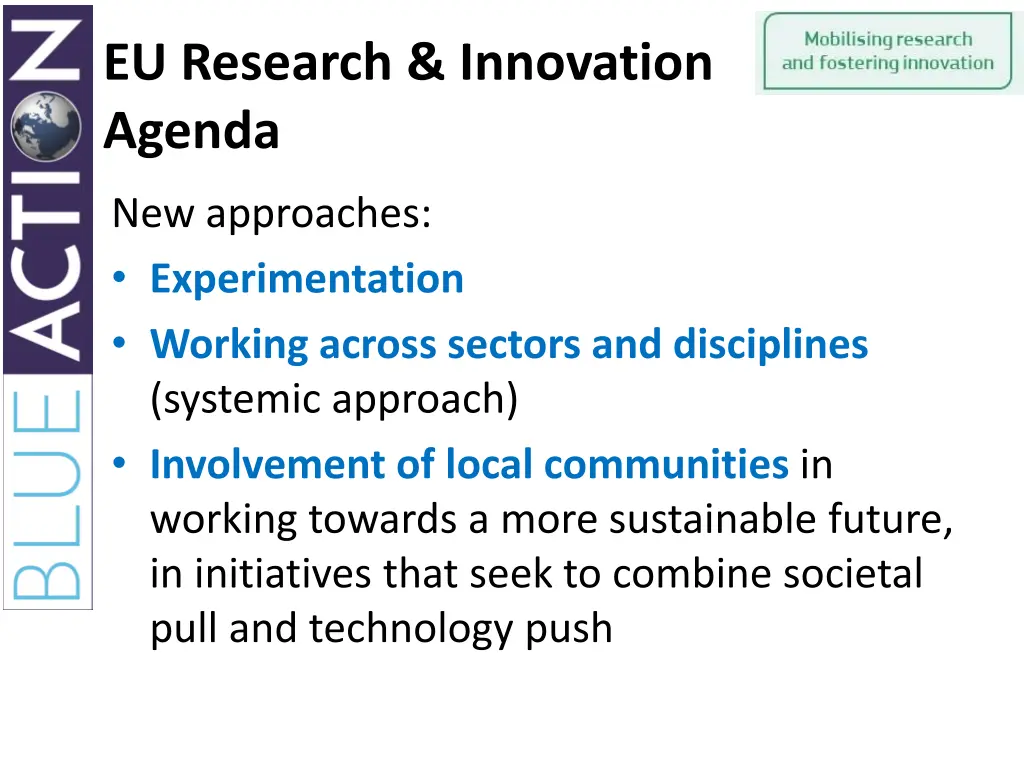 eu research innovation agenda