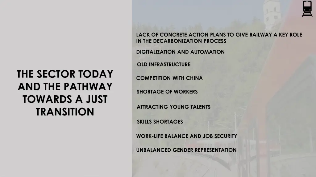 lack of concrete action plans to give railway