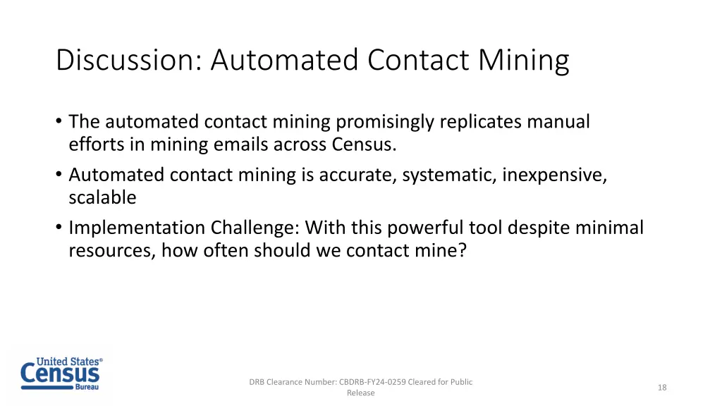 discussion automated contact mining