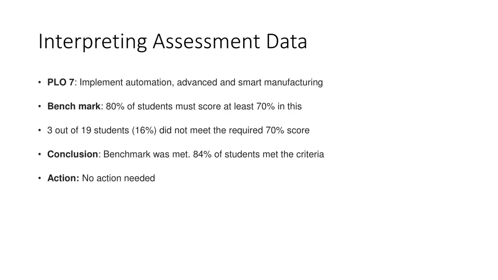 interpreting assessment data