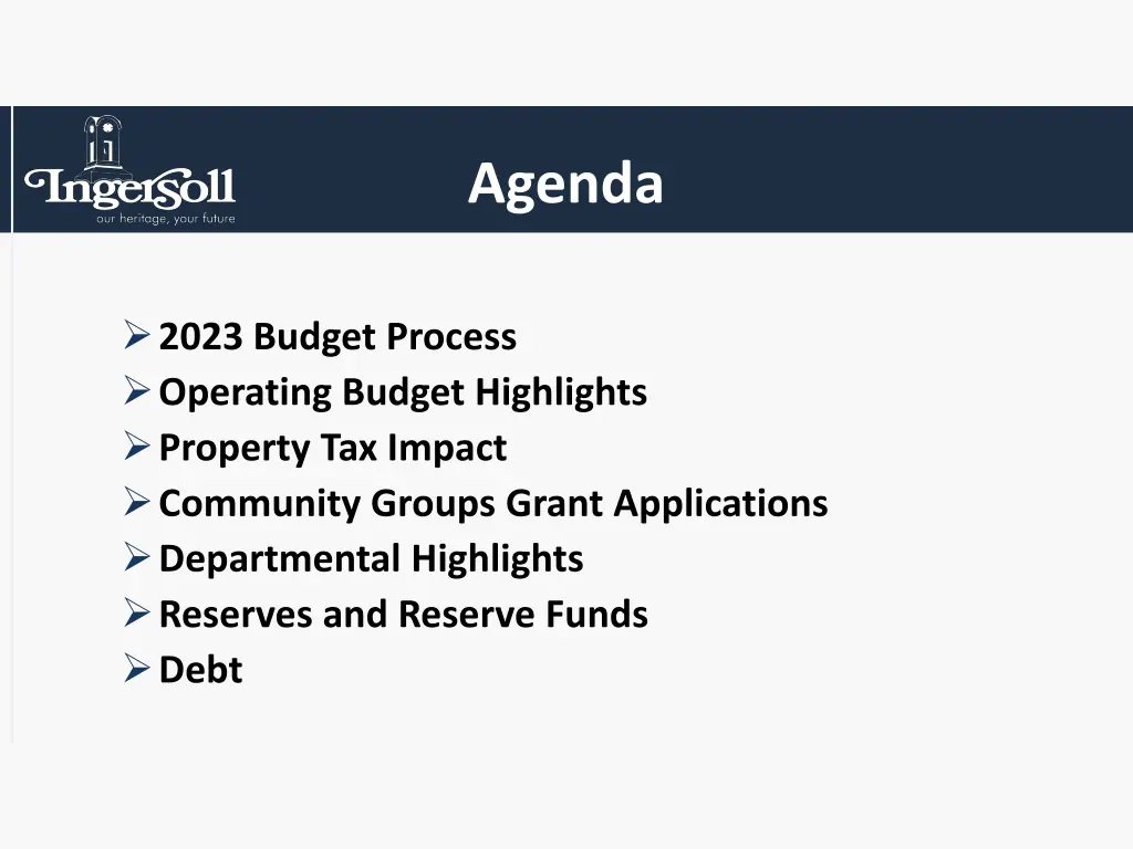 agenda