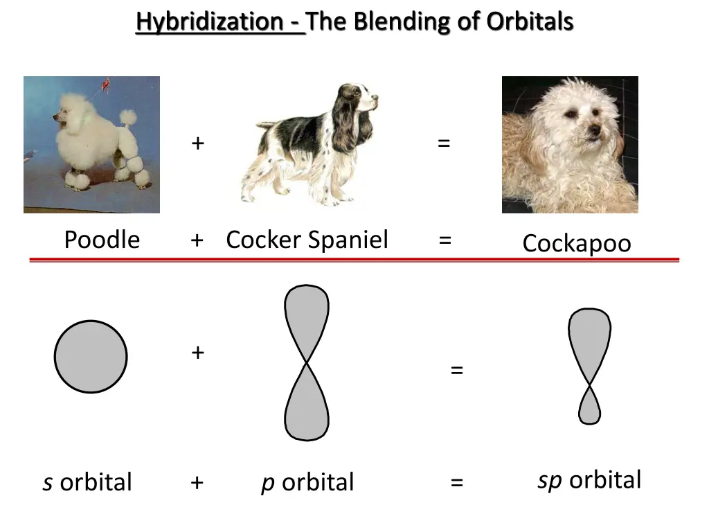hybridization the blending of orbitals