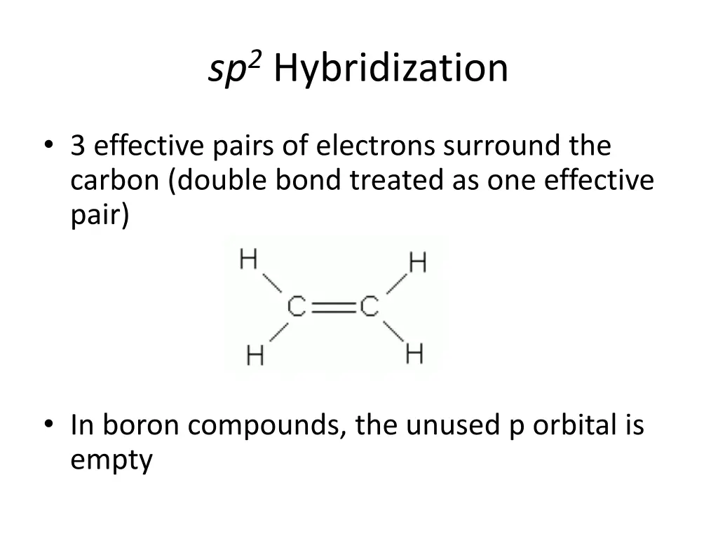 sp 2 hybridization 2