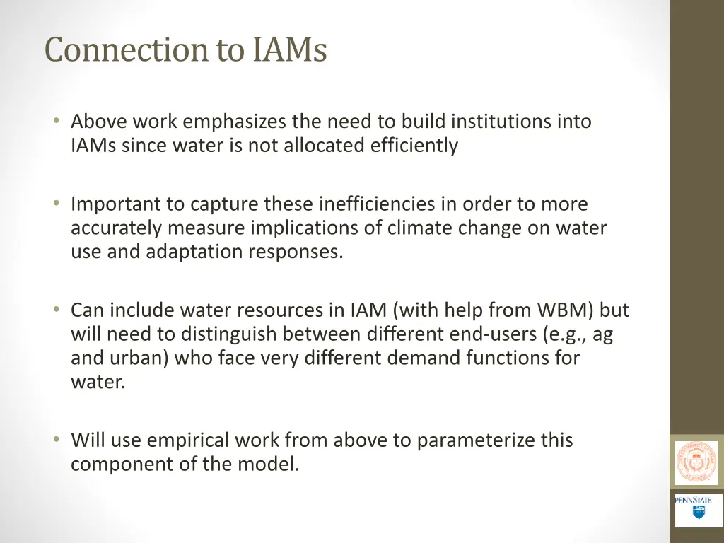 connection to iams