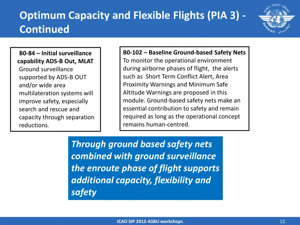optimum capacity and flexible flights