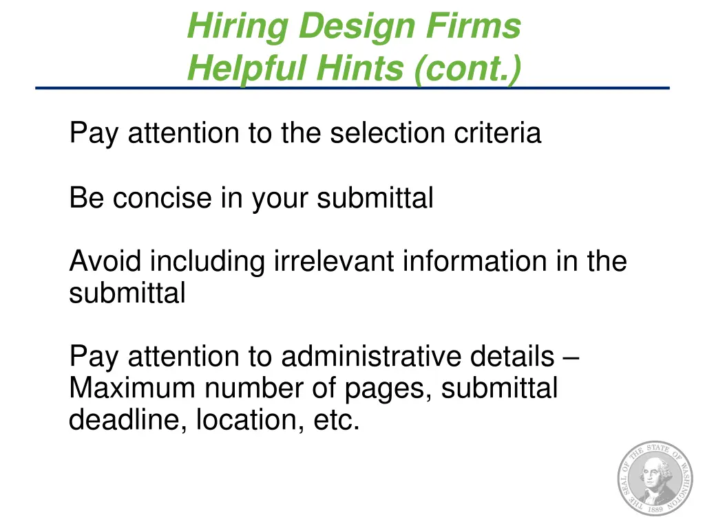 hiring design firms helpful hints cont
