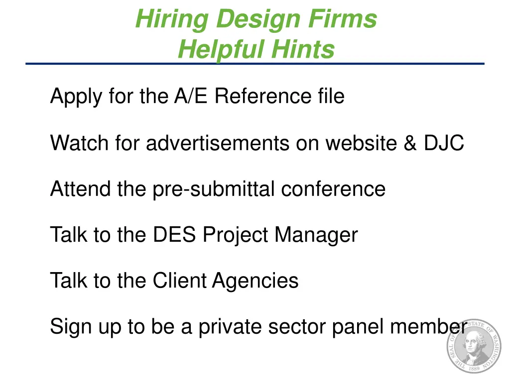 hiring design firms helpful hints