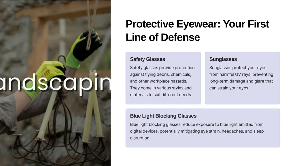 protective eyewear your first line of defense