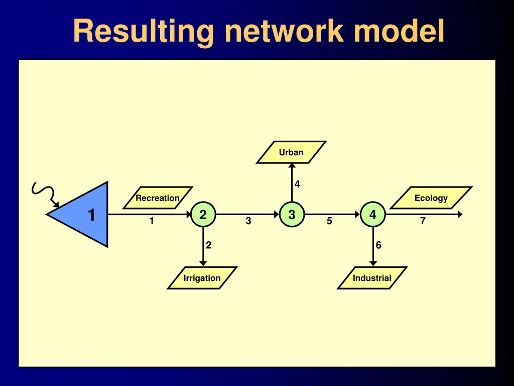 resulting network model