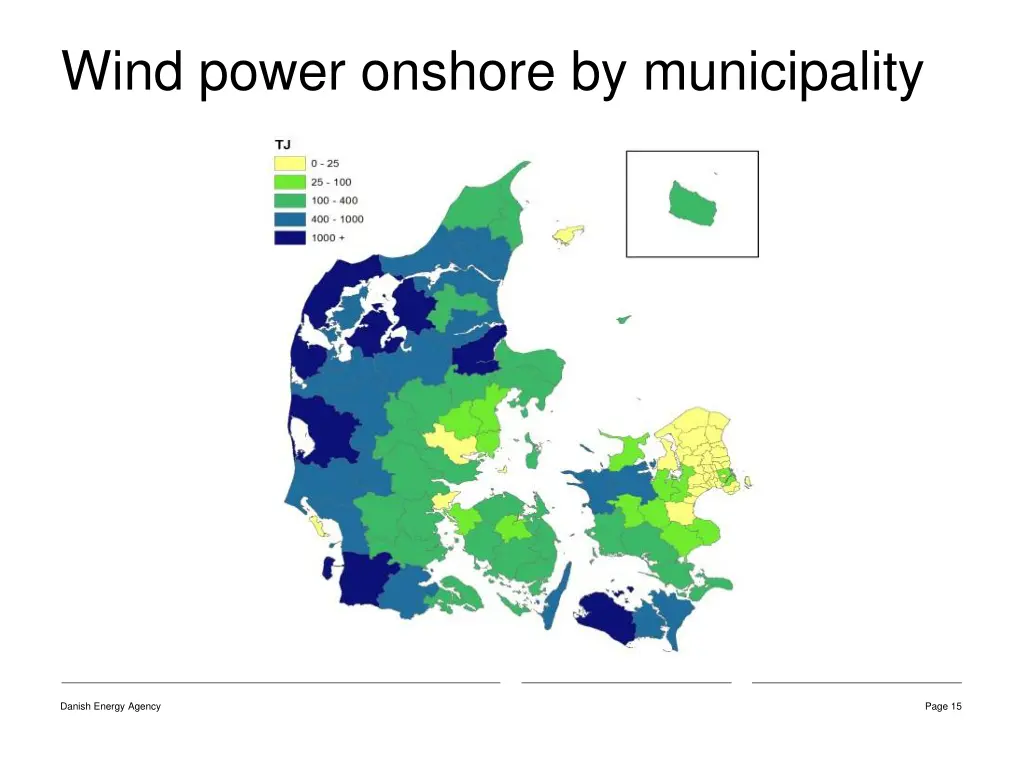 wind power onshore by municipality