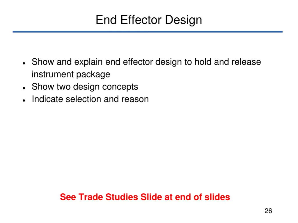 end effector design