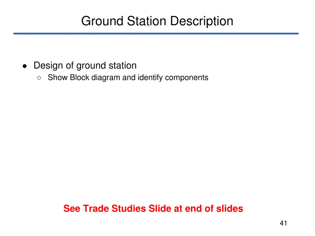 ground station description
