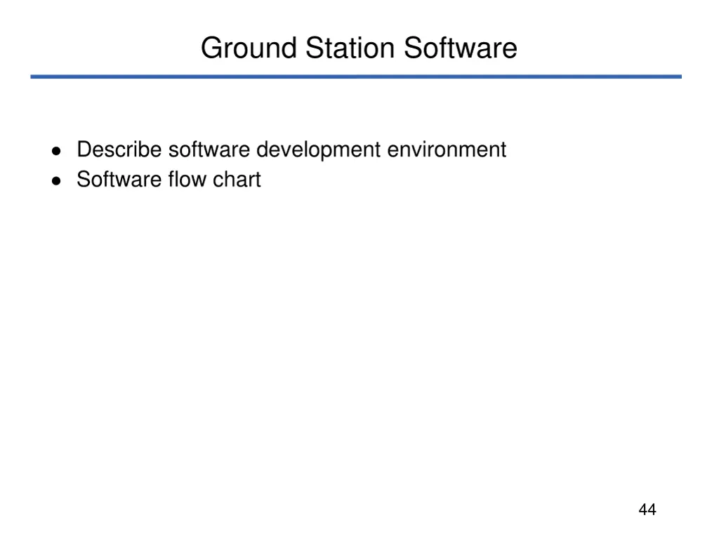 ground station software