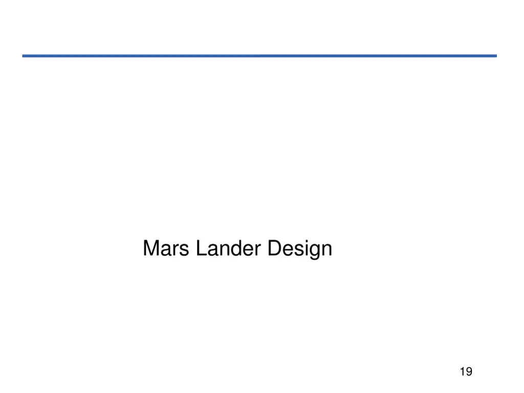 mars lander design