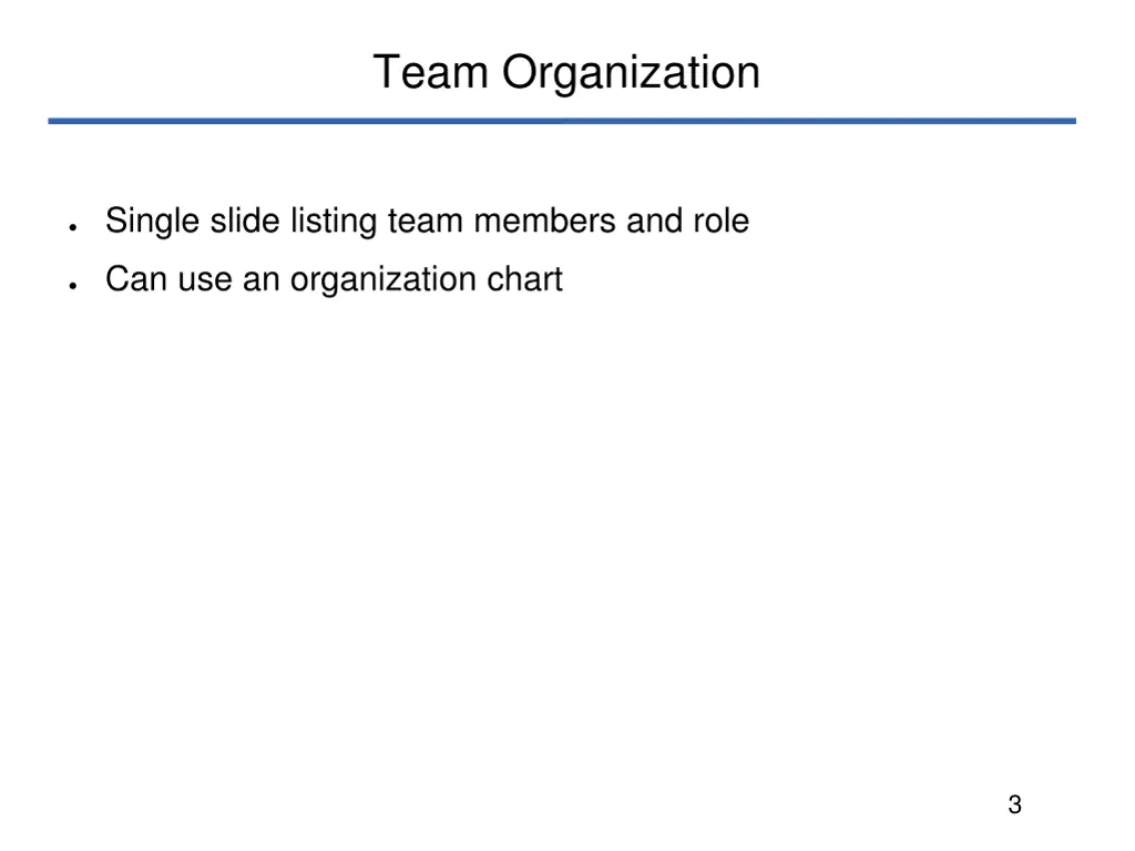team organization