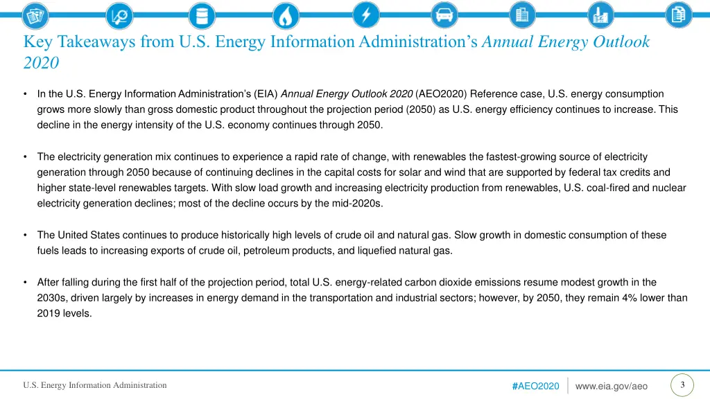 key takeaways from u s energy information