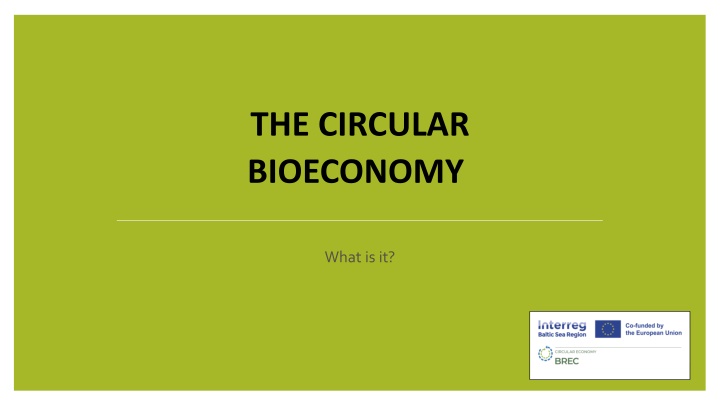 the circular bioeconomy