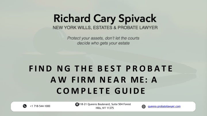 find ng the best probate a w firm near