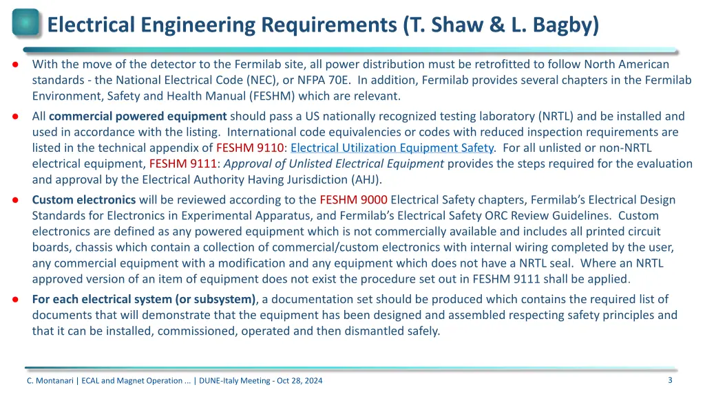 electrical engineering requirements t shaw l bagby