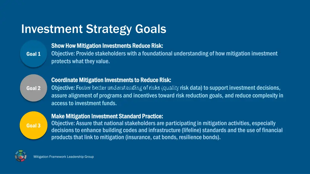 investment strategy goals