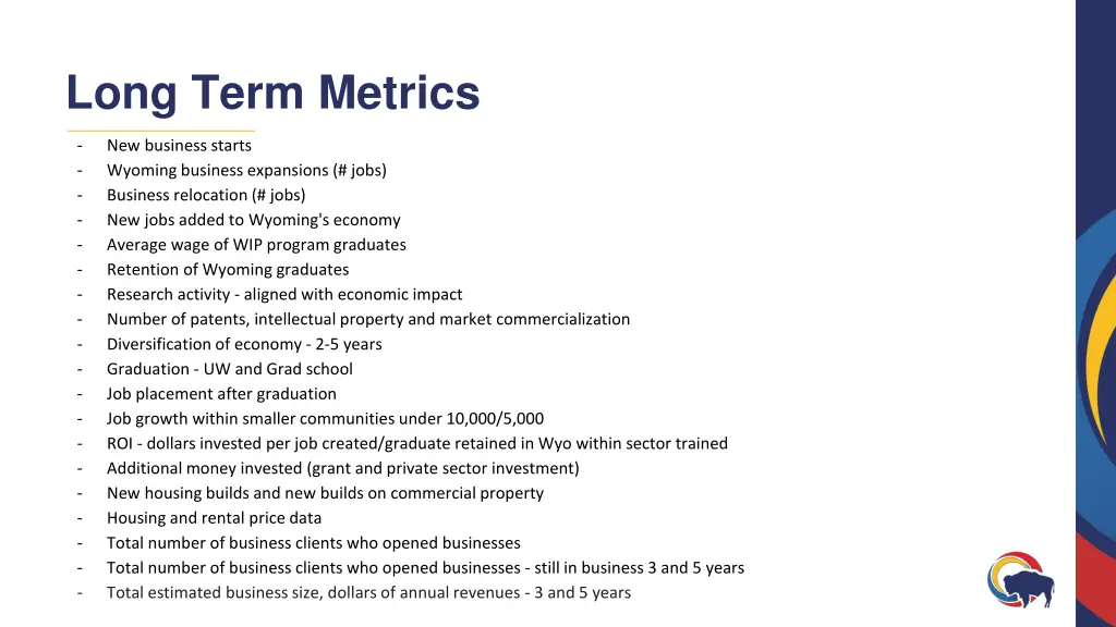 long term metrics