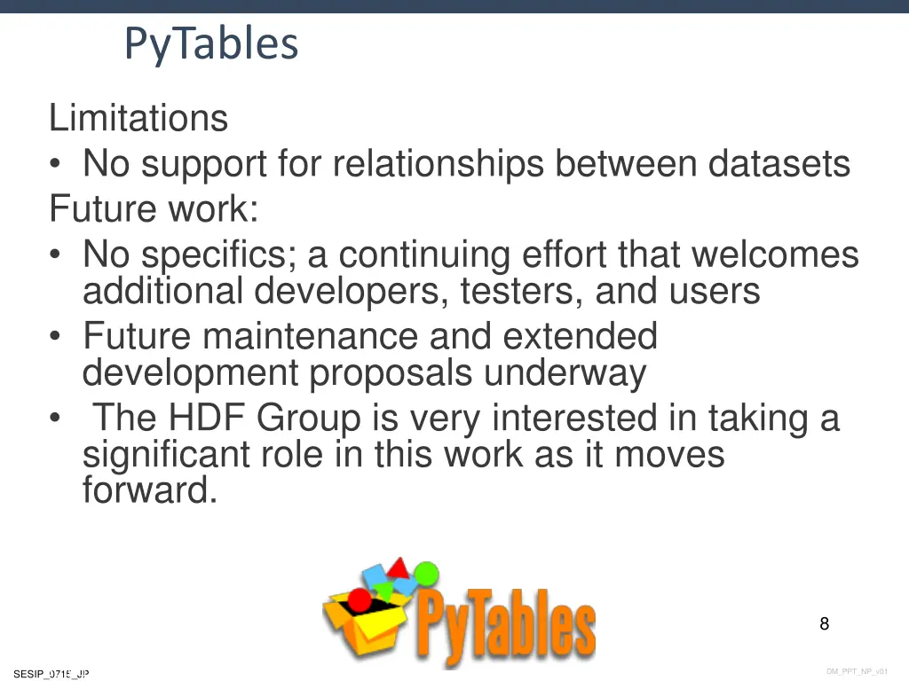 pytables 2