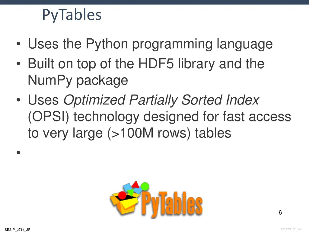 pytables