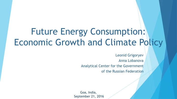 future energy consumption economic growth