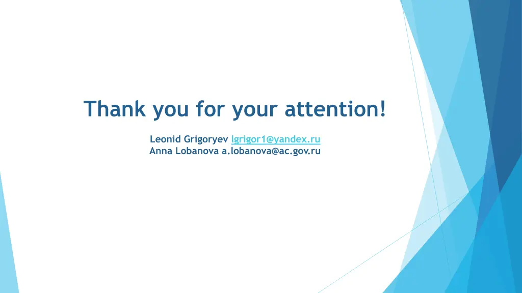 thank you for your attention
