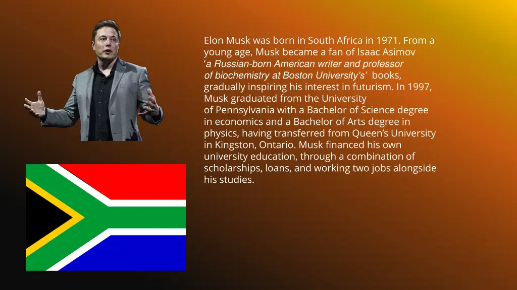 elon musk was born in south africa in 1971 from 1