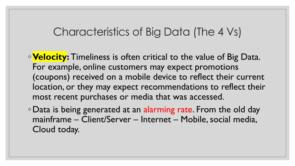 characteristics of big data the 4 vs 2