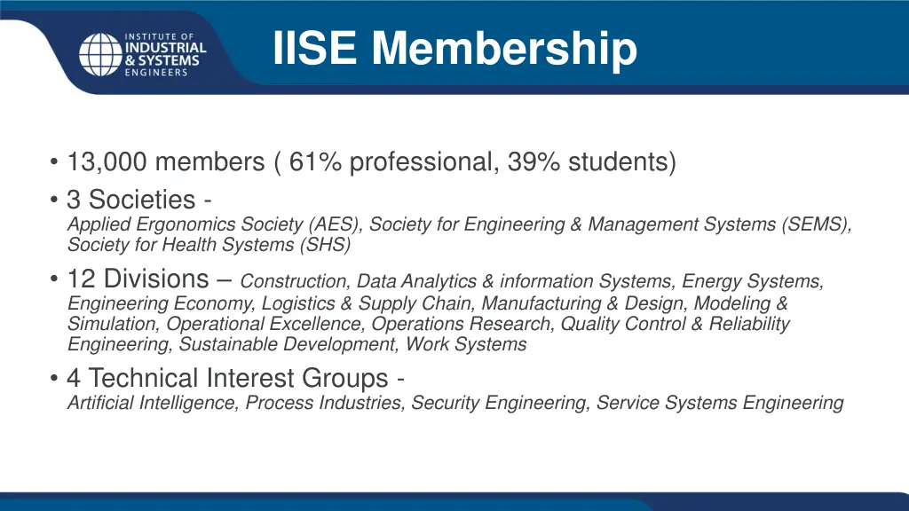 iise membership