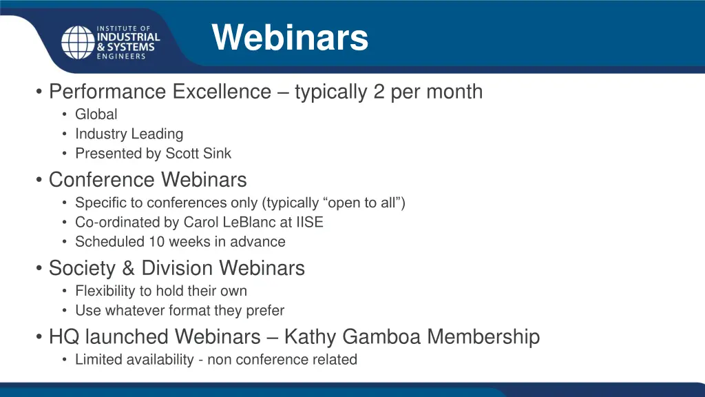 webinars