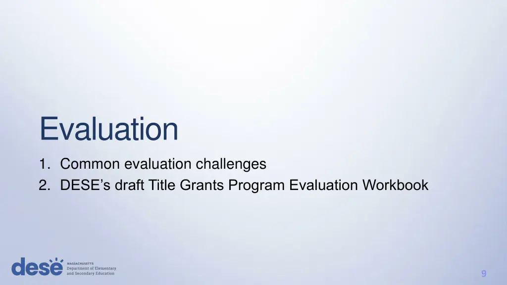 evaluation