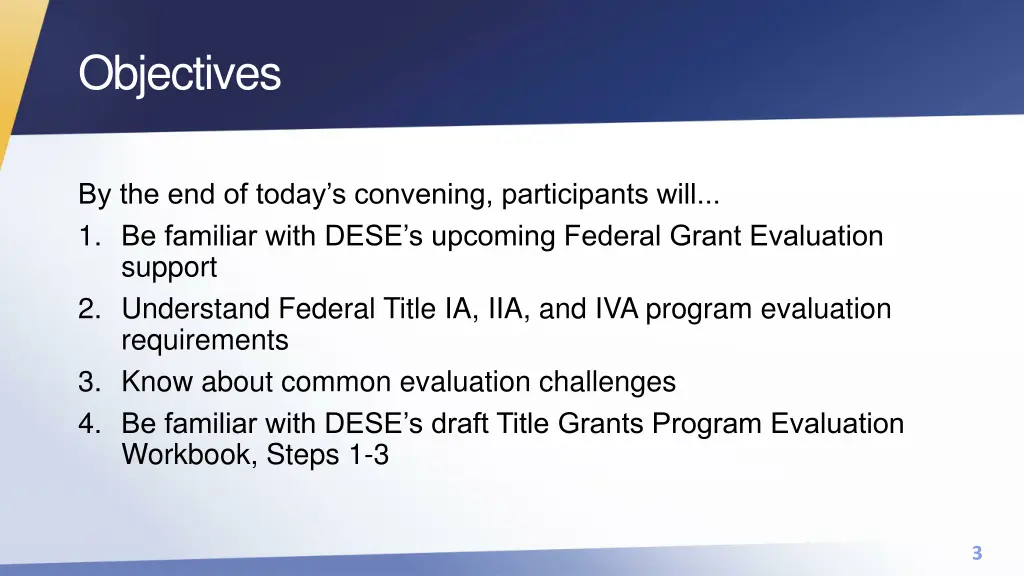 objectives