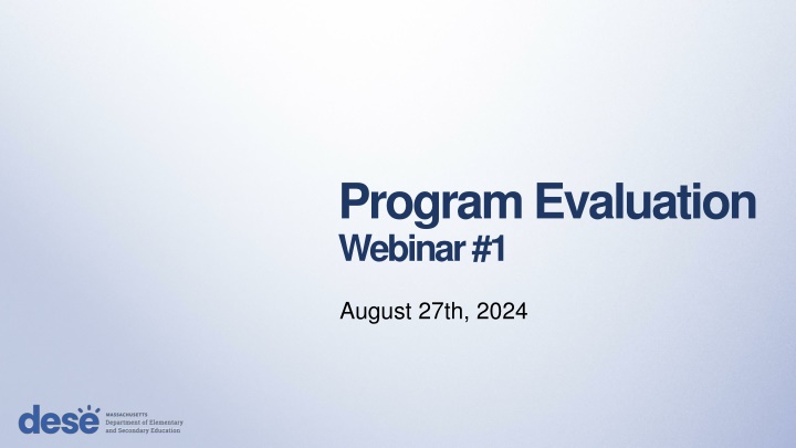 program evaluation webinar 1