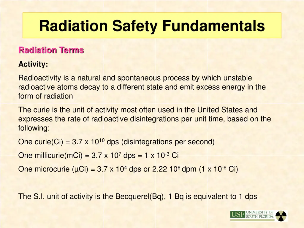 radiation safety fundamentals 3