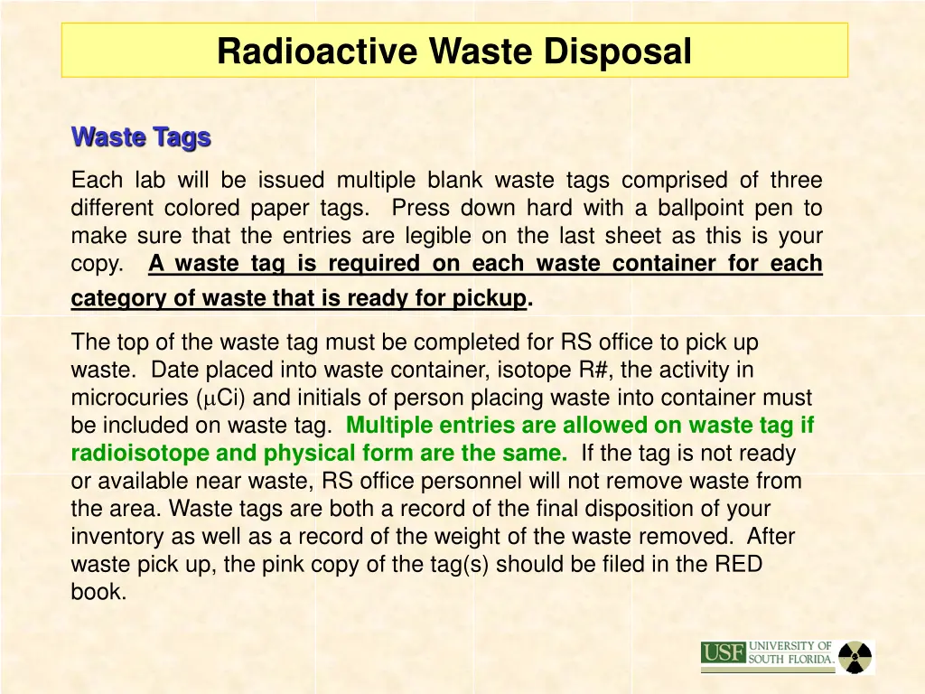 radioactive waste disposal