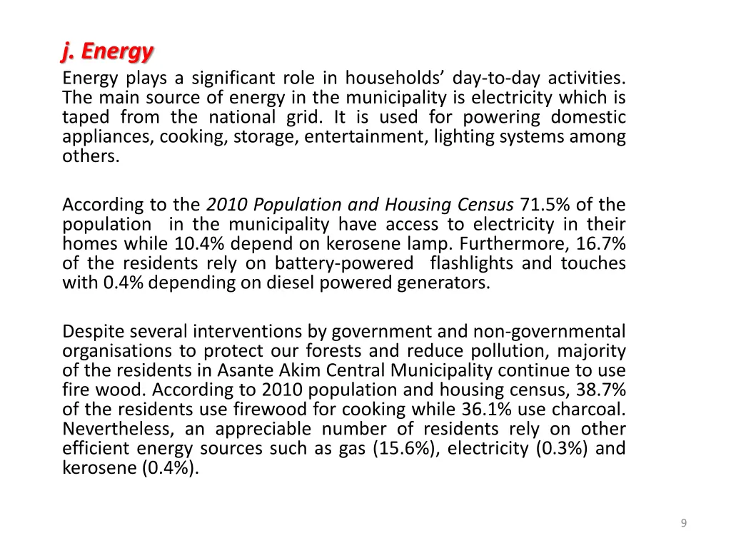 j energy energy plays a significant role