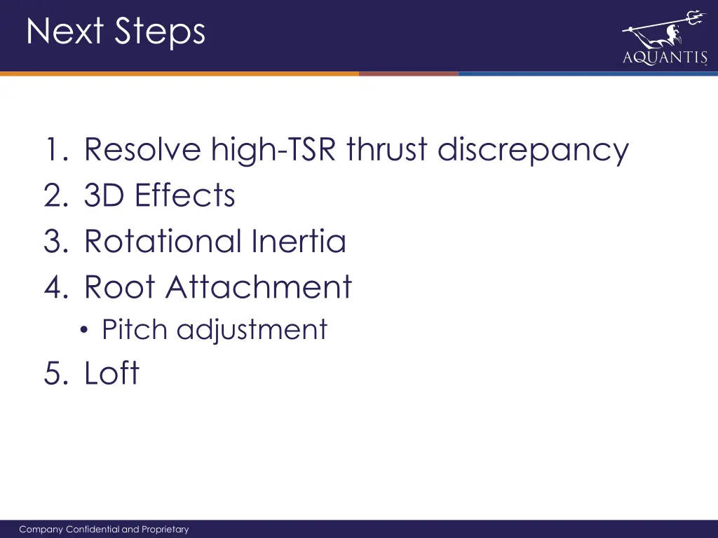 next steps