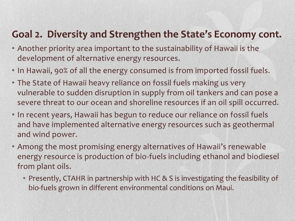 goal 2 diversity and strengthen the state 3