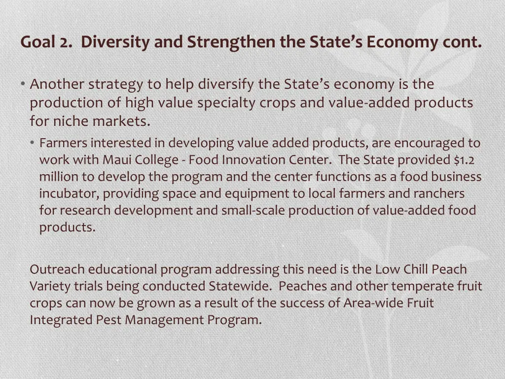 goal 2 diversity and strengthen the state 4