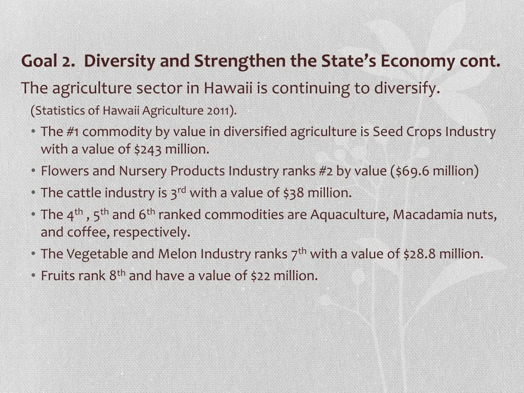 goal 2 diversity and strengthen the state 5
